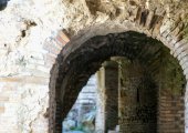 Inside the amphitheater