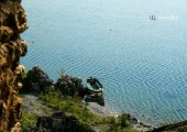 Aerial view of Prespa Lake