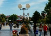 Pedestrian street in Shkodra