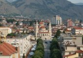 Pedestrian street in Korça