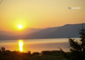 Sunset in Prespa Lake