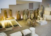 Inside the archeological museum