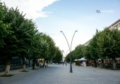 Pedestrian street in Korça