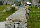 Inside the walls of Rozafa Castle