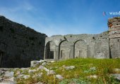 Inside the walls of Rozafa Castle