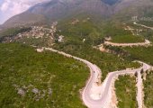 Aerial view of Ilias village near Gjipe beach