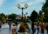 Pedestrian street in Shkodra