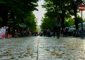 Pedestrian street in Shkodra