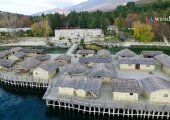 Aerial view of Ohrid Lake