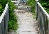 Walking to the waterfall