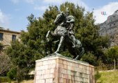 Scanderbeg monument in Kruja